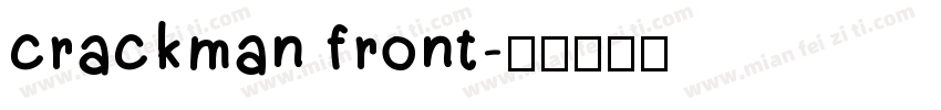 crackman front字体转换